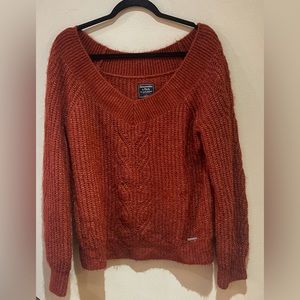 Abercrombie and fitch v neck/off shoulder sweater